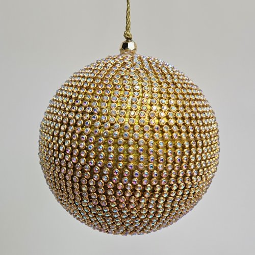 Золотой шар из страз Karlsbach