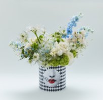 Коллекция Май. Бело-голубая композиция в стильном ART-BOX