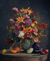 Коллекция Октябрь. Роскошная интерьерная композиция в вазе