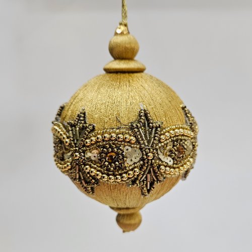 Золотой шар с золотисто-бронзовым узором