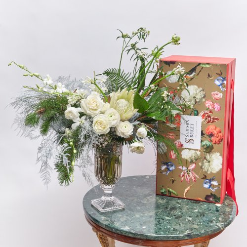 Flower box новогодний