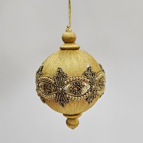 Золотой шар с золотисто-бронзовым узором